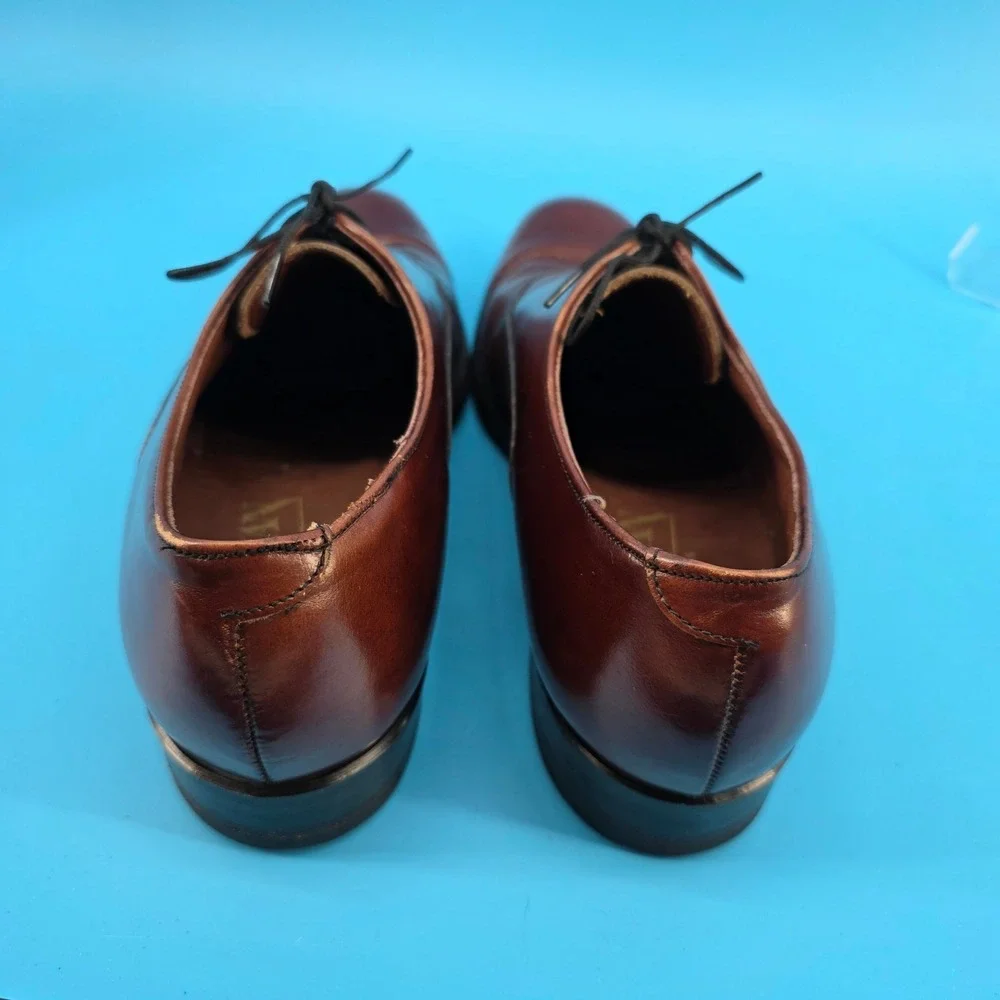 Bostonian Mens Stress-Relief Leather Oxford Shoes Burgundy Cordovan 8.5 C/A